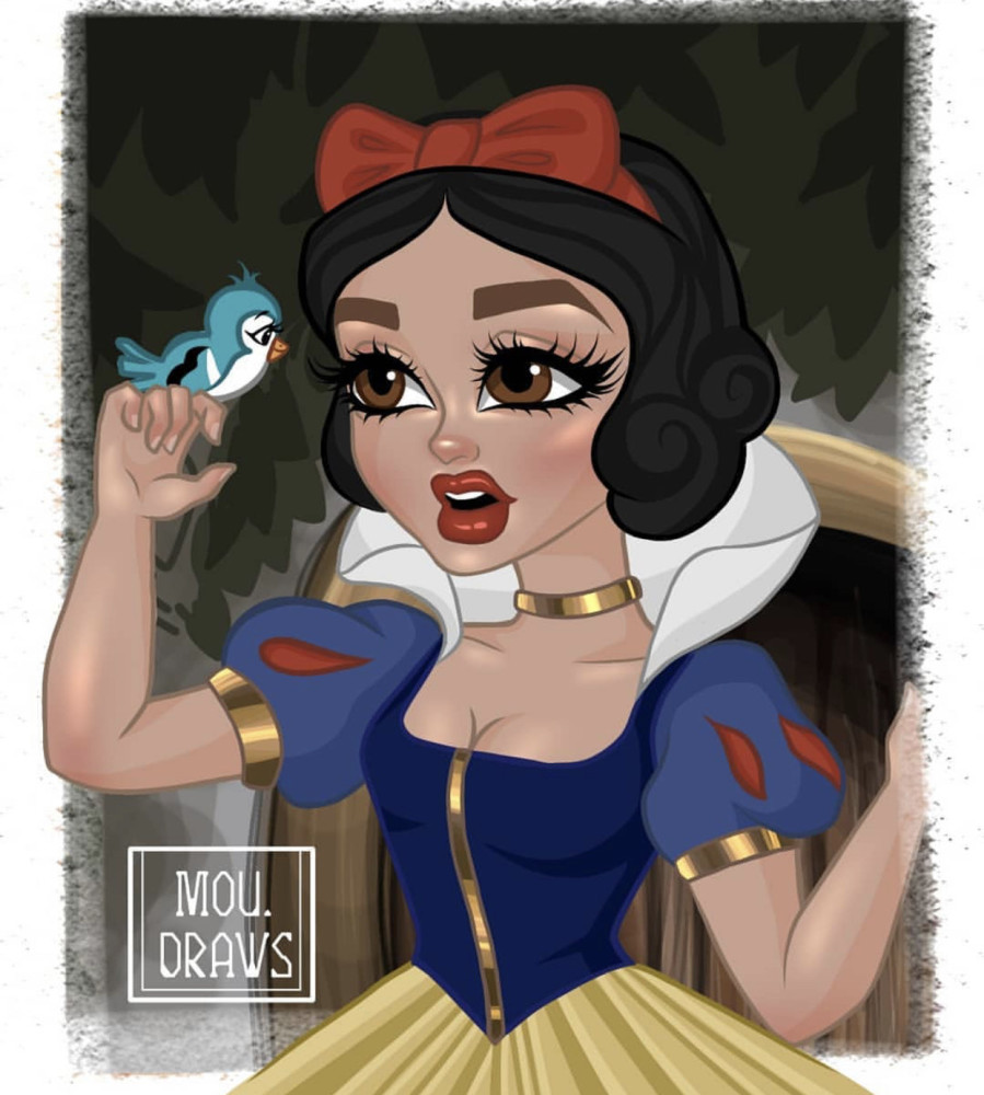 迪士尼公主变整容脸有人觉得可爱有趣有人觉得丑出天际