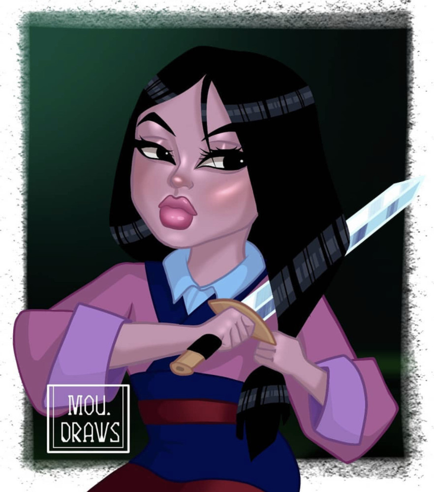 迪士尼公主变整容脸有人觉得可爱有趣有人觉得丑出天际