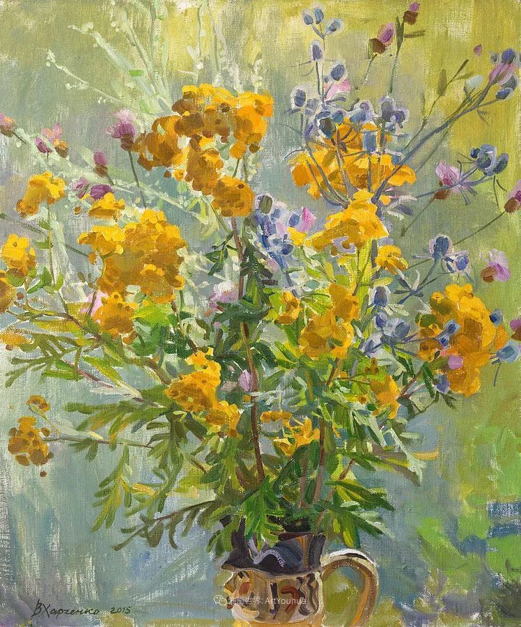 维多利亚·哈尔琴科|她的花儿总带着阳光，让人看了心都敞亮了！