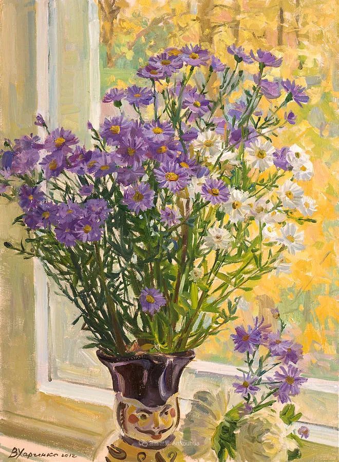 维多利亚·哈尔琴科|她的花儿总带着阳光，让人看了心都敞亮了！