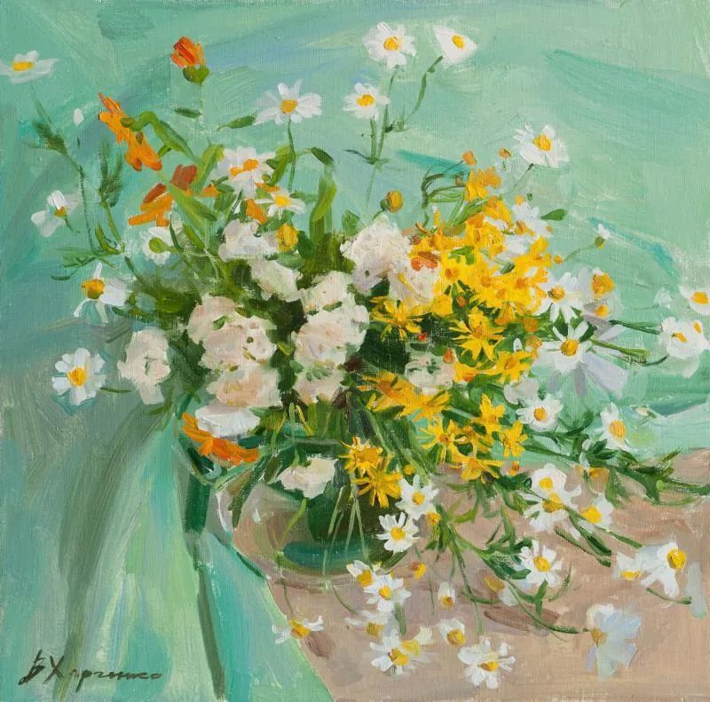 维多利亚·哈尔琴科|她的花儿总带着阳光，让人看了心都敞亮了！