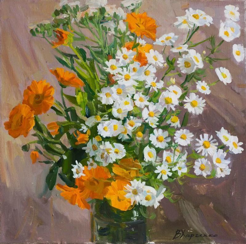 维多利亚·哈尔琴科|她的花儿总带着阳光，让人看了心都敞亮了！