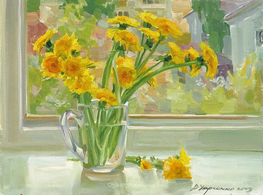 维多利亚·哈尔琴科|她的花儿总带着阳光，让人看了心都敞亮了！