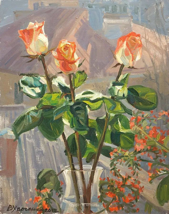 维多利亚·哈尔琴科|她的花儿总带着阳光，让人看了心都敞亮了！