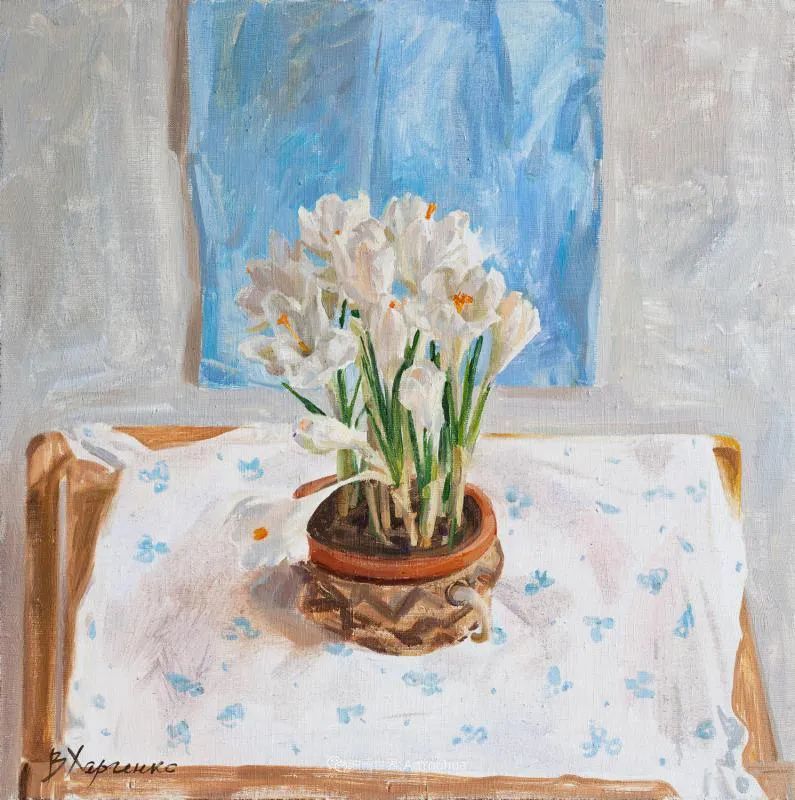 维多利亚·哈尔琴科|她的花儿总带着阳光，让人看了心都敞亮了！