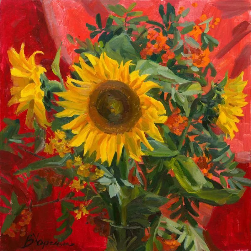 维多利亚·哈尔琴科|她的花儿总带着阳光，让人看了心都敞亮了！