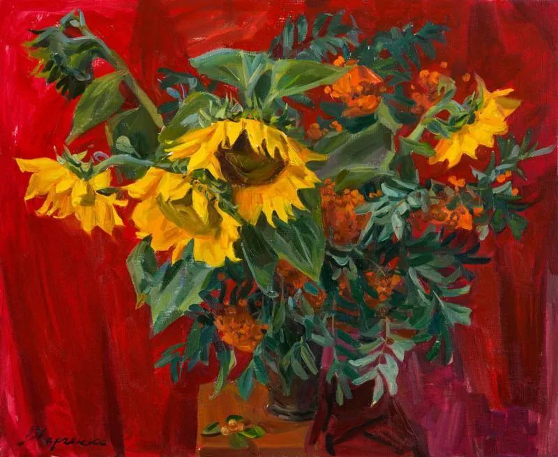 维多利亚·哈尔琴科|她的花儿总带着阳光，让人看了心都敞亮了！