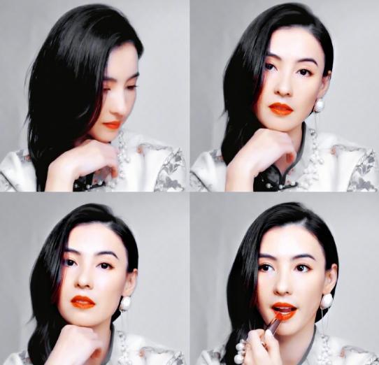 张柏芝|40岁张柏芝晒秋日写真，一颦一笑皆是风情，温润少女感不输当年