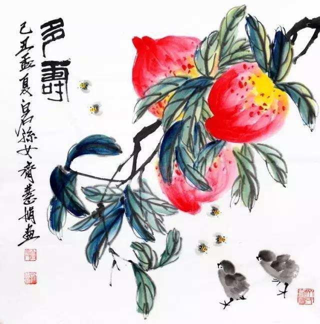 齐白石|齐白石孙女画作惹争议，落款该不该提爷爷齐白石？网友：没前途
