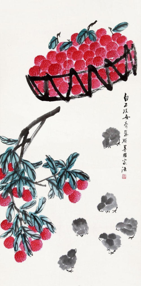 齐白石|齐白石孙女画作惹争议，落款该不该提爷爷齐白石？网友：没前途