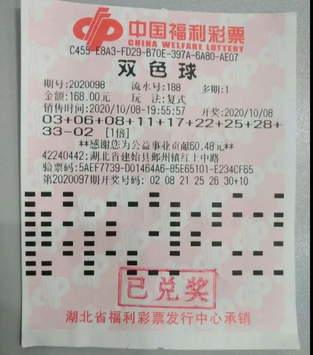 湖北13名男女同一个举动 得8140000元|合买|福彩双色球|建始县|奖金