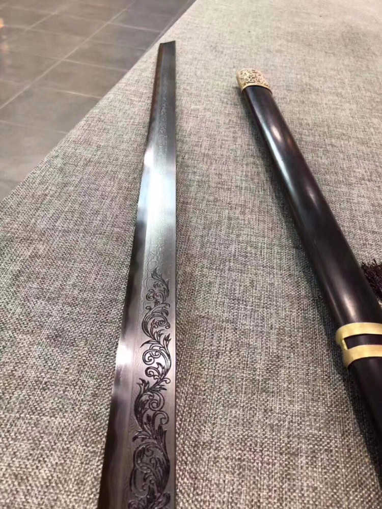 精品铜装鱼皮柄唐横刀