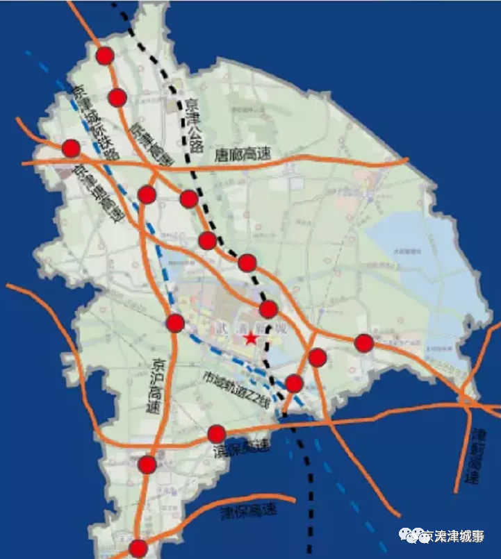 武清一批待出让地块曝光有市域轨道z2线走向