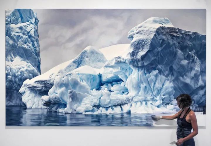 冰山美人用粉彩绘制 照片 超写实的冰川 让人身临其境 腾讯新闻