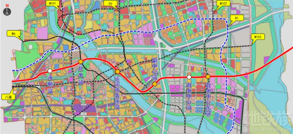 通州区地铁规划图图片