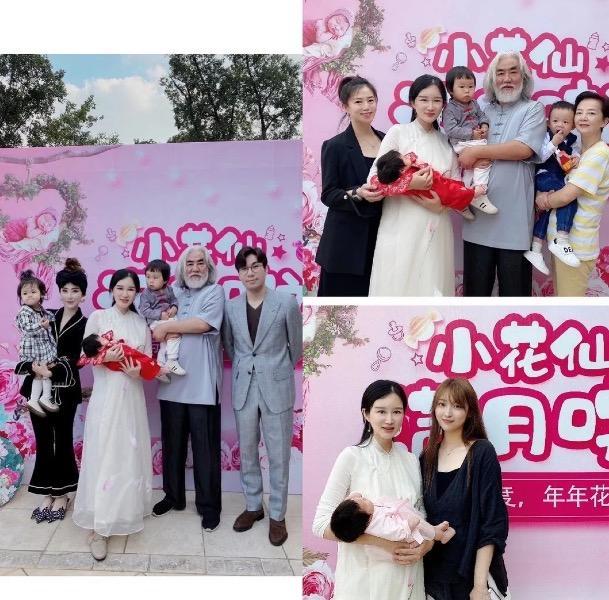 张纪中|张纪中为女儿办满月宴，一家五口超幸福，别墅外景曝光太奢华