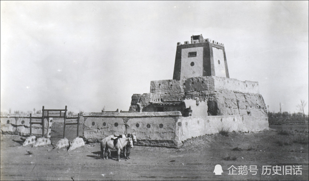 1910年甘肃酒泉历史建筑照片,肃州北城门,鼓楼与瞭望塔_腾讯新闻