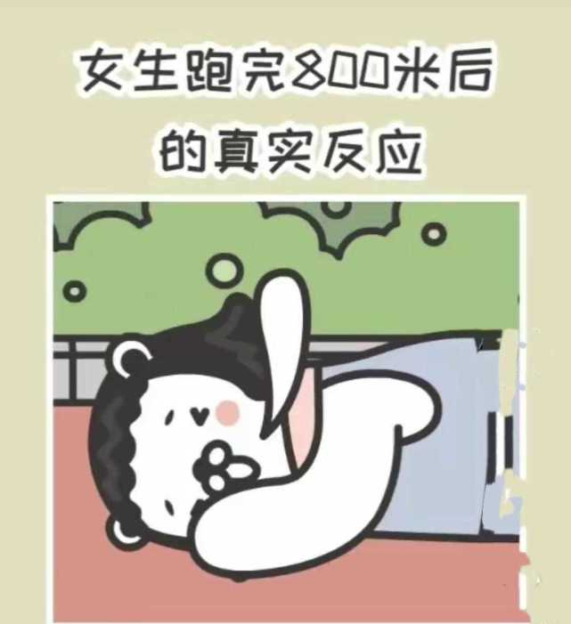 跑800米有多难宁愿上10节数学课爱豆都可以放弃太难了