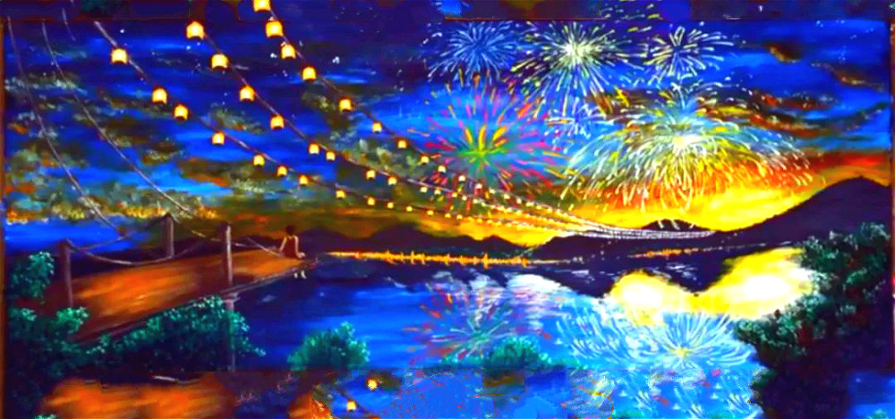 美术生|这位保洁阿姨真厉害，她的这些3D黑板画，画家都不一定画得了？