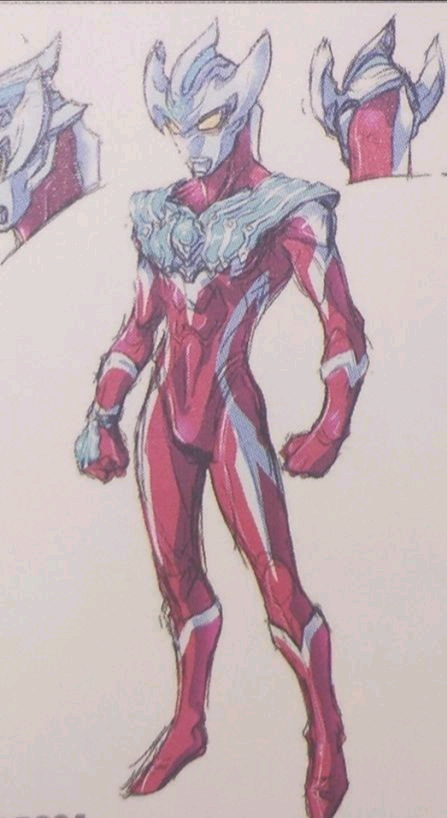 泰迦奥特曼废案设计图:最初是红族设计风格,风马脸上还有刀疤!
