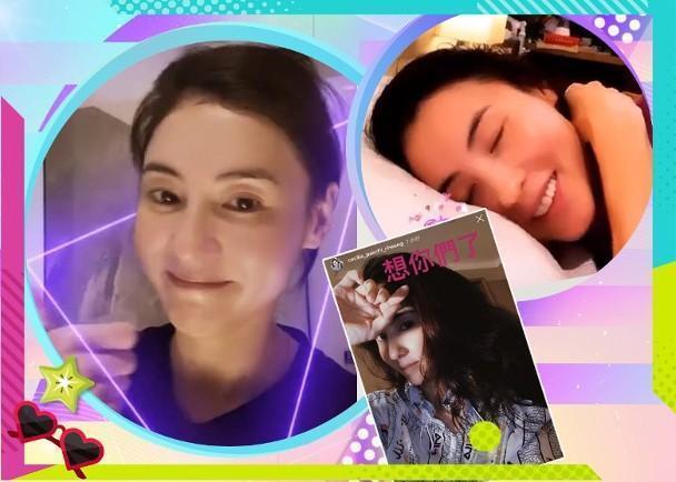 张柏芝|张柏芝儿子越来越成熟，留帅气长发模仿父亲，动作也一模一样