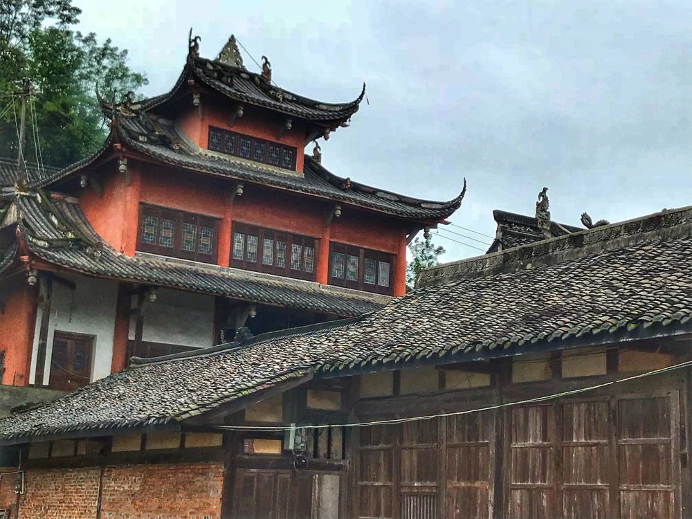 成都乡间最美道观建筑古色古香其房屋不打扫也终年无灰尘蛛网