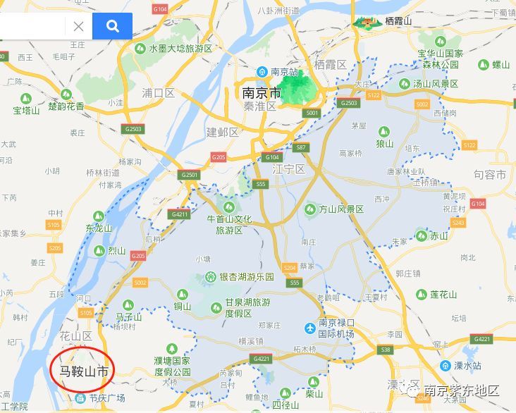 南京马鞍山地图图片