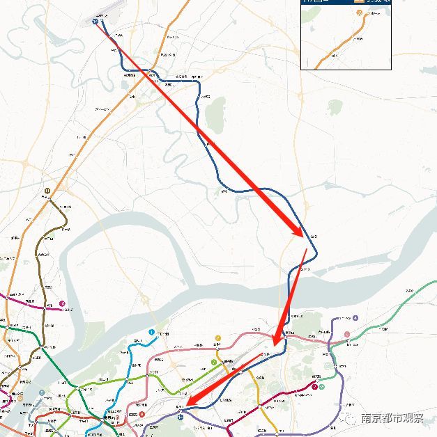 南京地铁14号线走向图,来自微博网友,侵删.