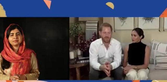 梅根|梅根画浓浓烟熏妆大谈教育理念，烈焰红唇超贵气，哈里却萎靡沧桑