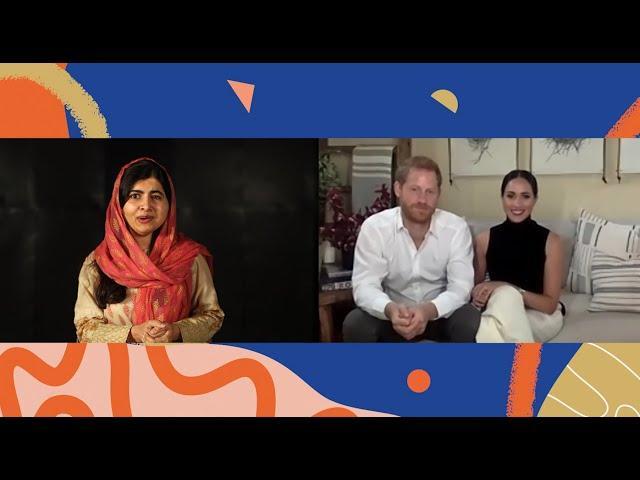 梅根|梅根画浓浓烟熏妆大谈教育理念，烈焰红唇超贵气，哈里却萎靡沧桑