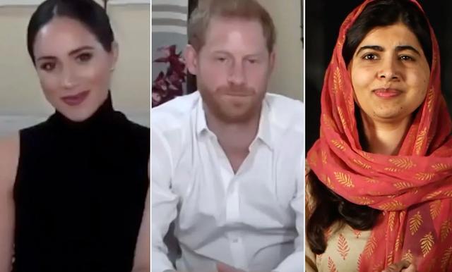 梅根|梅根画浓浓烟熏妆大谈教育理念，烈焰红唇超贵气，哈里却萎靡沧桑