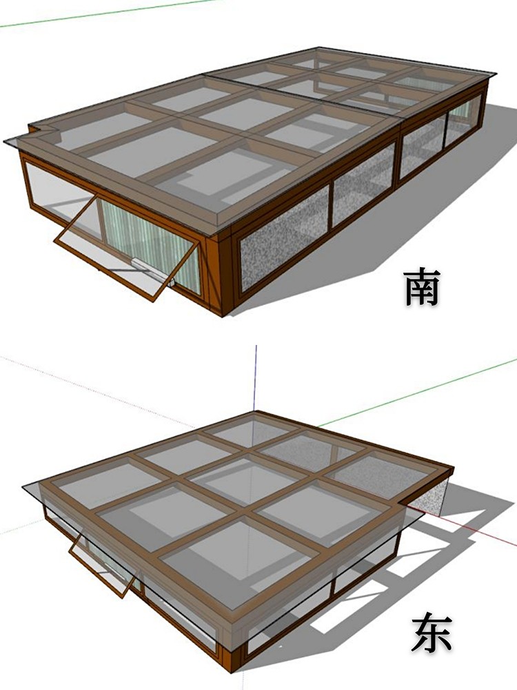 洛陽香龍灣別墅封地下天井玻璃採光頂圖片