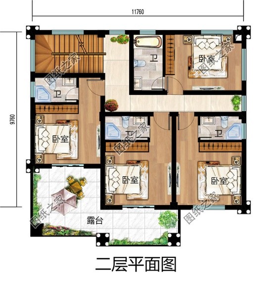 150平米農村別墅戶型圖_150平米農村戶型圖_150平米宅基地設計圖