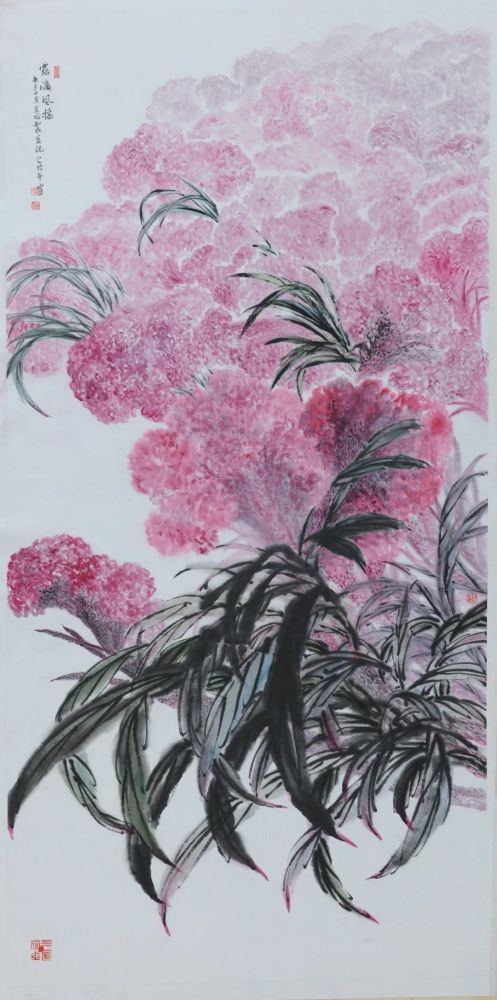 甬上三境李采姣花鸟作品展在中国美术馆开展