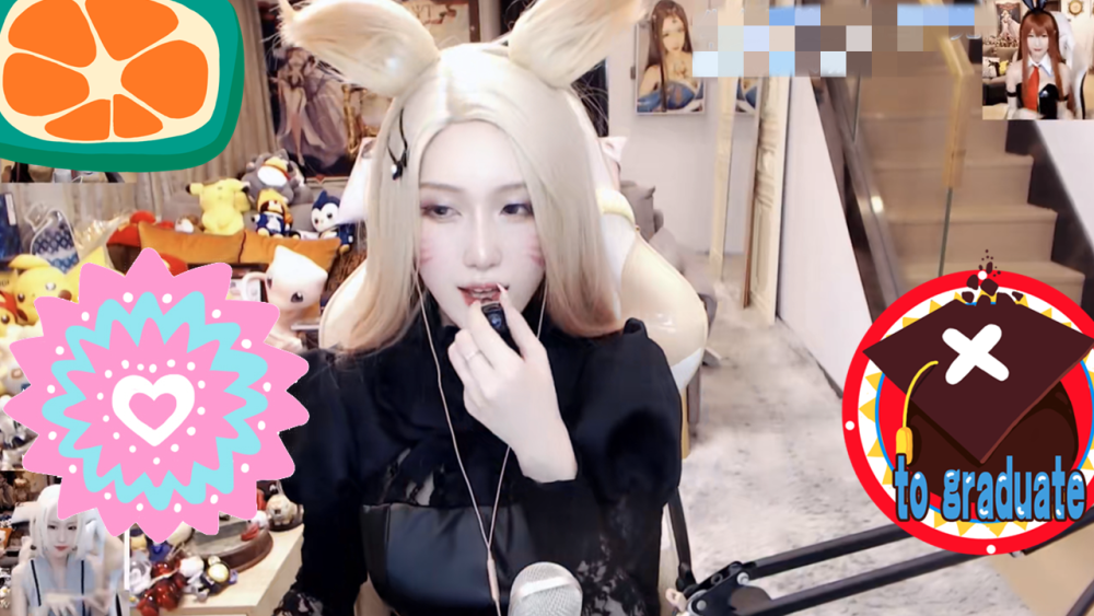 腐团儿cos英雄联盟阿狸,"黑色皮衣"首次穿出新高度