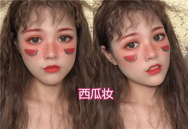 水果妆容有多甜草莓妆vs橘子妆网友能不能化个榴莲妆呢