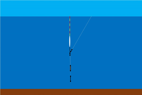 雙鉛釣法的n種調漂方法,野釣大魚遇上走水鬧小魚,首選這種釣法