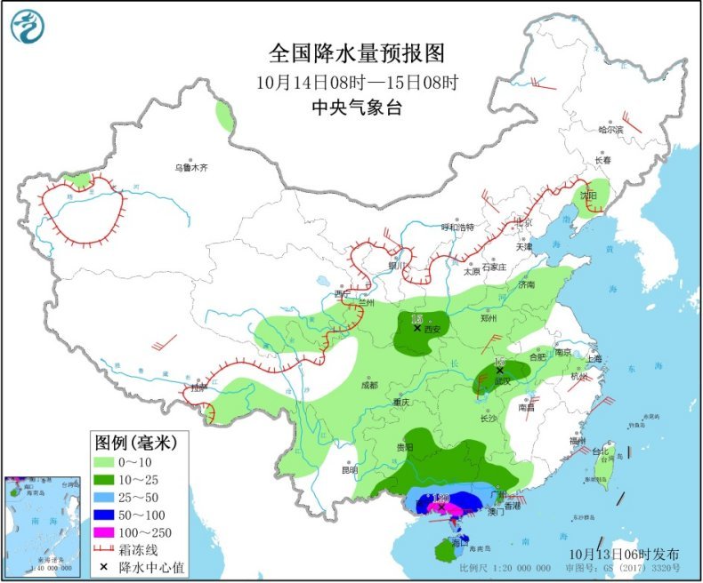 大到暴雨|紧急；中雨＋大雨＋暴雨＋大到暴雨，大范围降雨来了，13～15号天气预报