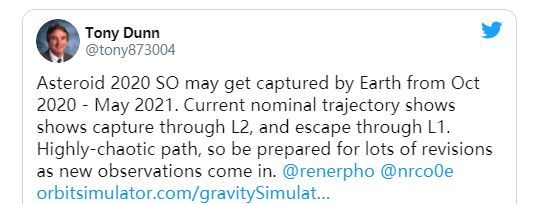 迷你卫星|地球的临时“迷你卫星”可能是上世纪60年代的太空垃圾