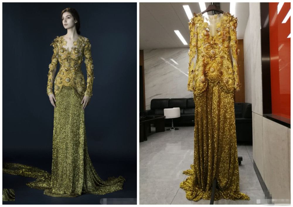 迪丽热巴|丑出新高度？新金鹰女神战袍像“一地鸡毛”，最美还是热巴赵丽颖