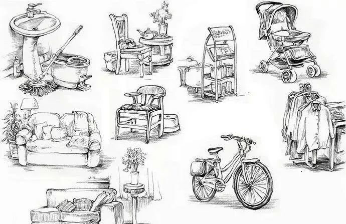 超强干货丨场景速写必备的道具素材
