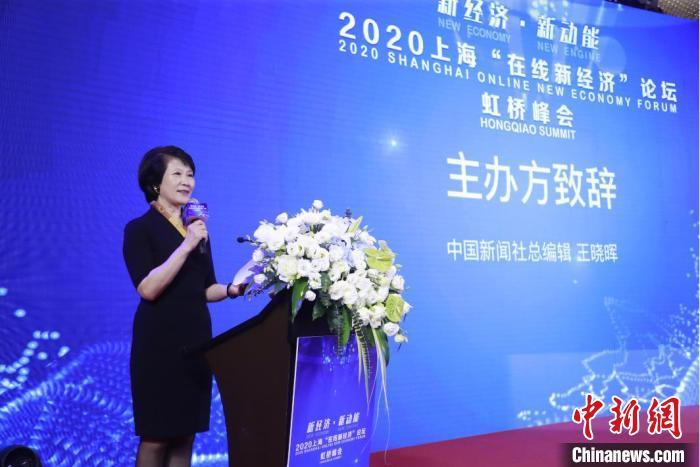虹桥峰会致辞 张亨伟 摄中新网上海10月13日电 (高志苗)"在线新经济
