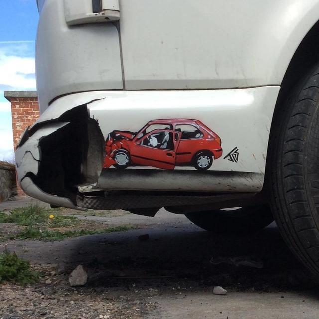 街头艺术|英国“流浪汉”的30张涂鸦照片，破砖烂瓦玩成这样，你考虑它们的感受了么