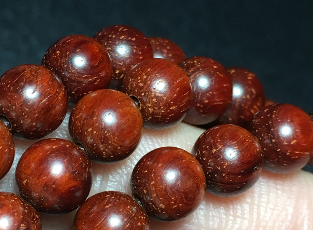 小叶紫檀|小叶紫檀108颗6mm手串