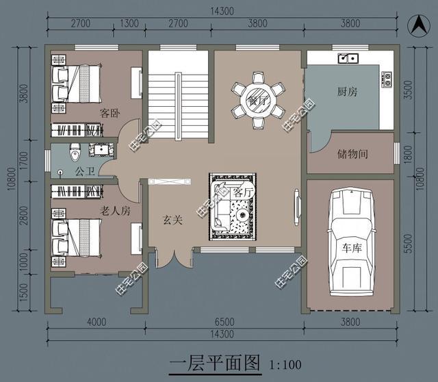 农村建房开间14米进深10米坐北朝南能建什么样的别墅
