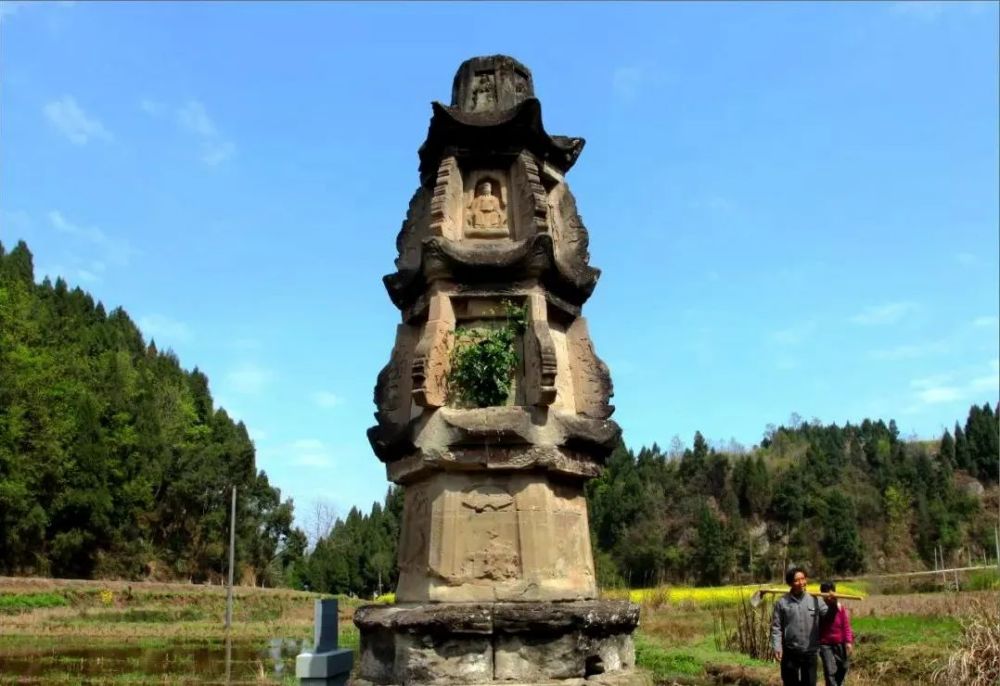 方志四川历史文化惜墨如金敬字如仪盐亭县字库塔群像