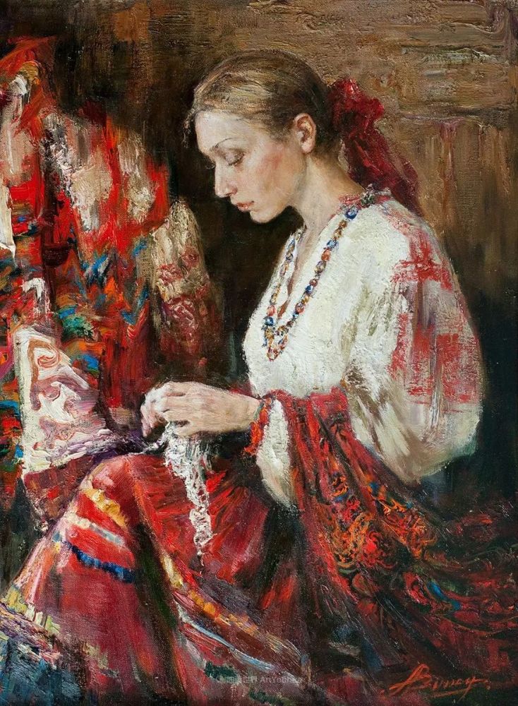 人物肖像,俄罗斯女画家安娜·维诺加拉多娃_腾讯新闻