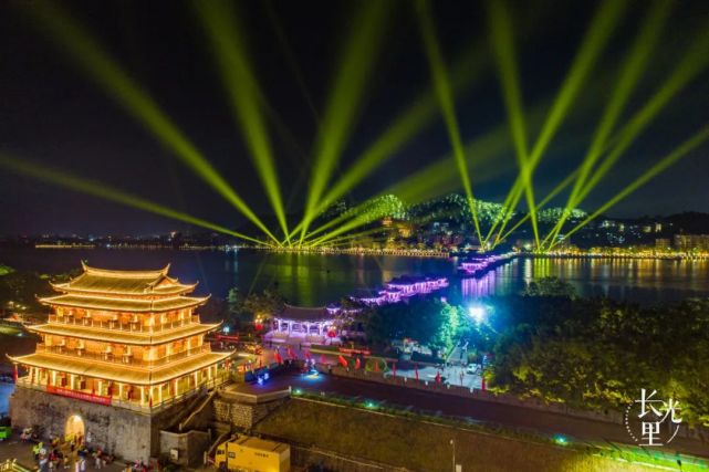 广济桥灯光秀2021重启图片