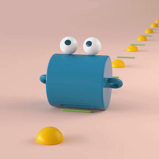 在芬兰创意人 的3d动画作品中,一双眼睛和一个无生命物体组合在一起