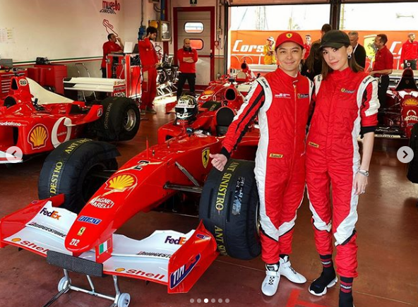 林志颖|陈若仪晒全家福为老公庆生，身高被儿子直追，46岁林志颖仍少年